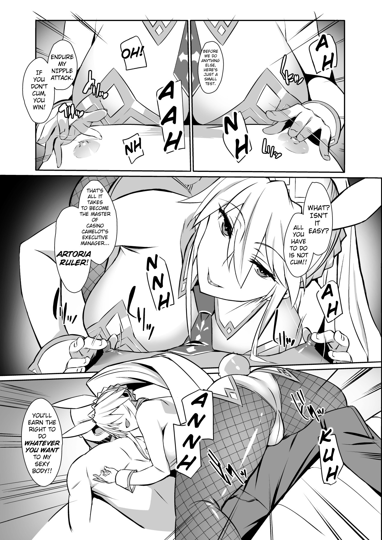 Hentai Manga Comic-Challenging the Lewd Bunny to a Cum Endurance Battle-Read-4